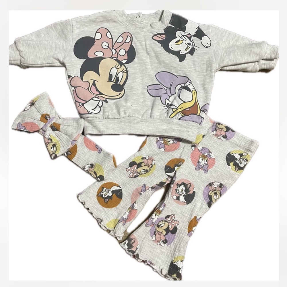 Disney Kids Set - Gray with Minnie and Daisy